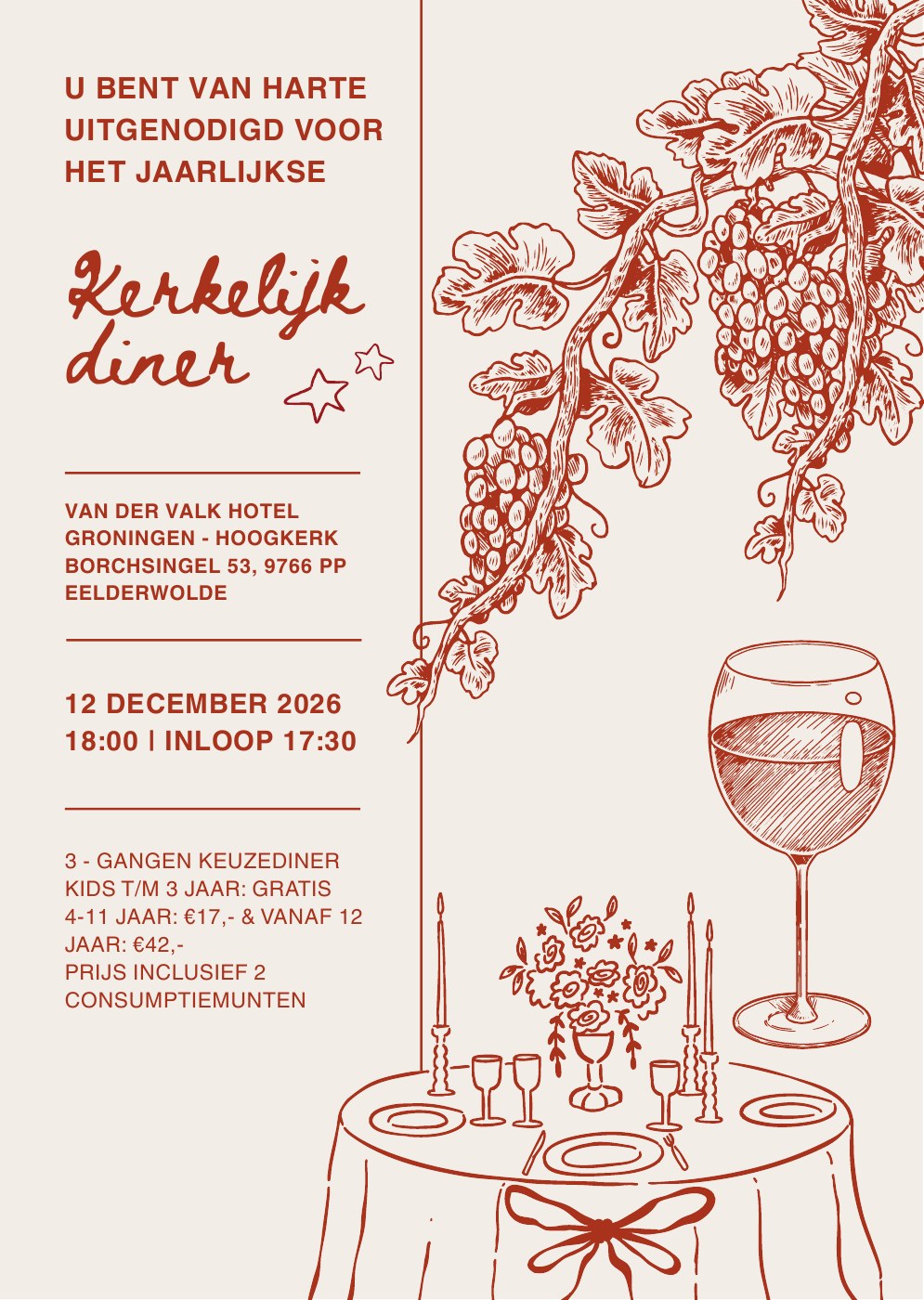 Kerkelijk diner 2026